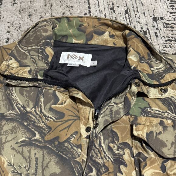 10X Gore Tex Rainwear Coat Jacket Large Mens Vintage Advantage Camo Saddle Cloth - Picture 3 of 14